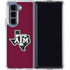 Texas A&M University Black Logo Galaxy Z Fold5 5G Clear Case