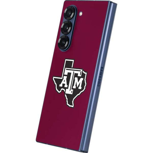 Texas A&M University Black Logo Galaxy Z Fold6 Skin