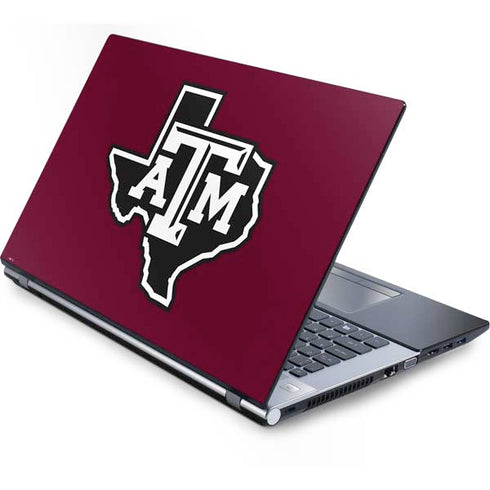 Texas A&M University Black Logo Generic Laptop Skin
