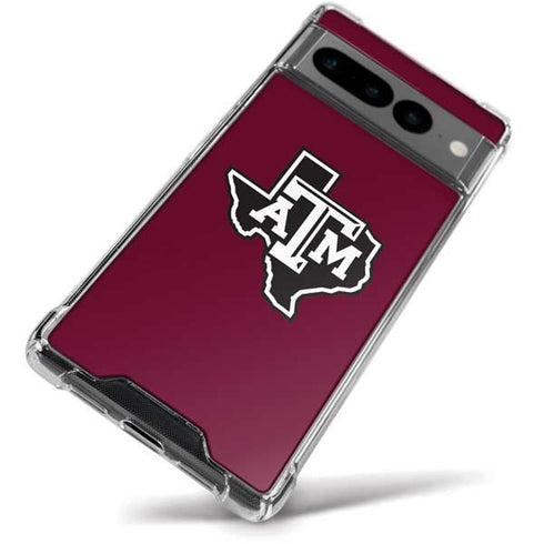 Texas A&M University Black Logo Google Pixel 7 Pro Clear Case
