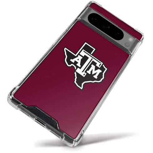 Texas A&M University Black Logo Google Pixel 8 Pro Clear Case