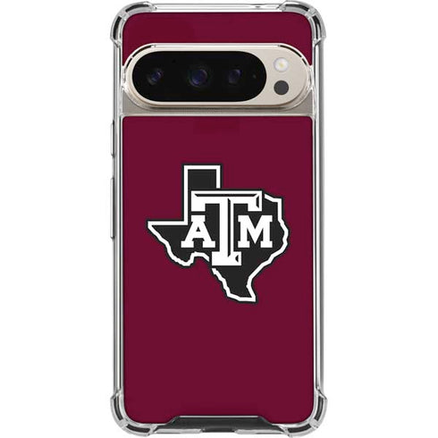 Texas A&M University Black Logo Google Pixel 9 Pro XL Clear Case