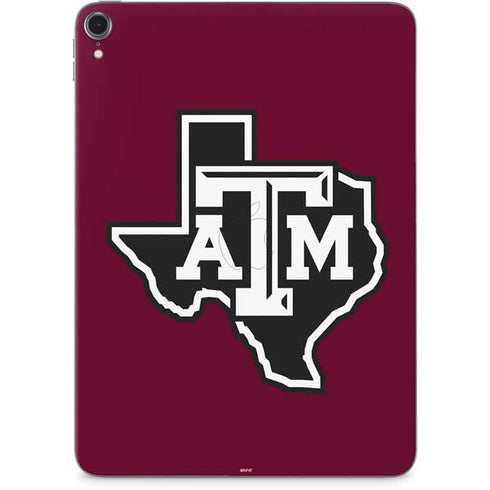 Texas A&M University Black Logo Apple iPad Pro Skin