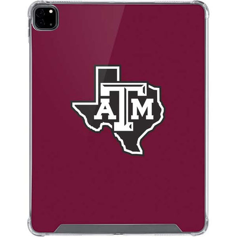 Texas A&M University Black Logo iPad Pro 12.9in (2020) Clear Case