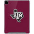 Texas A&M University Black Logo iPad Pro 12.9in (2020) Clear Case