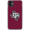 Texas A&M University Black Logo iPhone 11 Clear Case