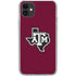 Texas A&M University Black Logo iPhone 11 Clear Case