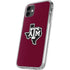 Texas A&M University Black Logo iPhone 11 Clear Case