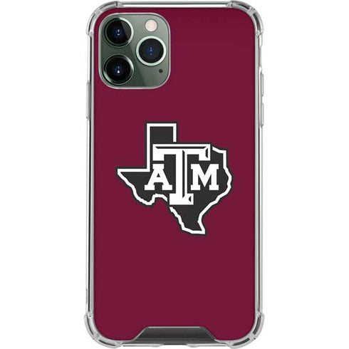 Texas A&M University Black Logo iPhone 11 Pro Max Clear Case