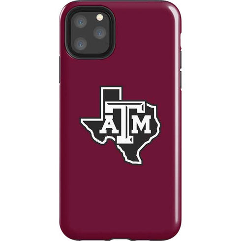 Texas A&M University Black Logo iPhone 11 Pro Max Impact Case