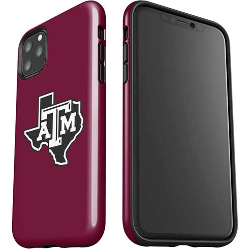 Texas A&M University Black Logo iPhone 11 Pro Max Impact Case