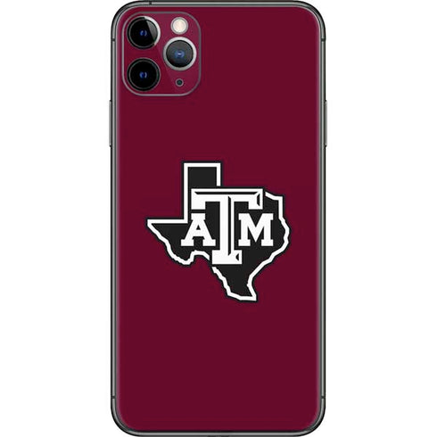 Texas A&M University Black Logo iPhone 11 Pro Max Skin
