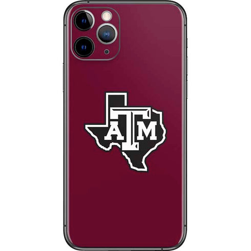 Texas A&M University Black Logo iPhone 11 Pro Skin