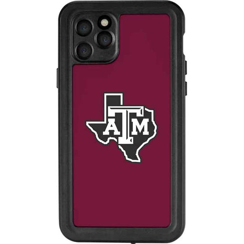 Texas A&M University Black Logo iPhone 11 Pro Waterproof Case