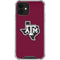 Texas A&M University Black Logo iPhone 12 Clear Case