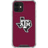 Texas A&M University Black Logo iPhone 12 Clear Case