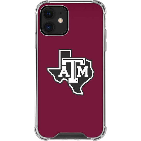Texas A&M University Black Logo iPhone 12 Mini Clear Case