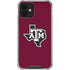 Texas A&M University Black Logo iPhone 12 Mini Clear Case