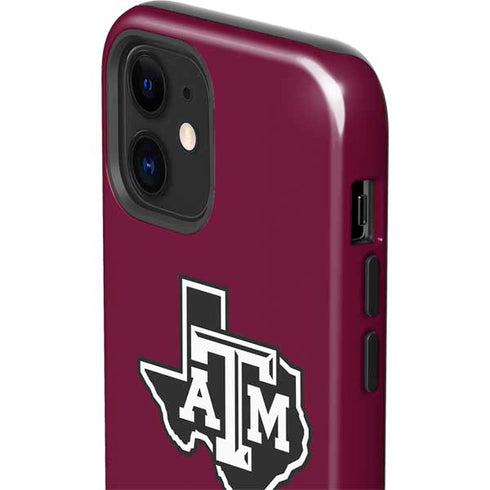 Texas A&M University Black Logo iPhone 12 Mini Impact Case
