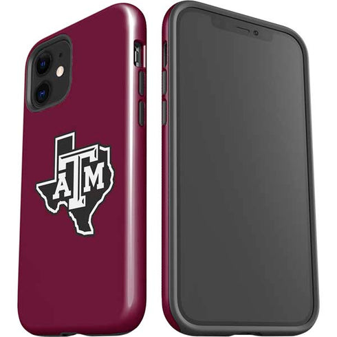 Texas A&M University Black Logo iPhone 12 Mini Impact Case
