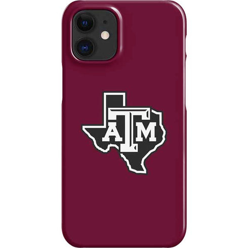 Texas A&M University Black Logo iPhone 12 Mini Lite Case