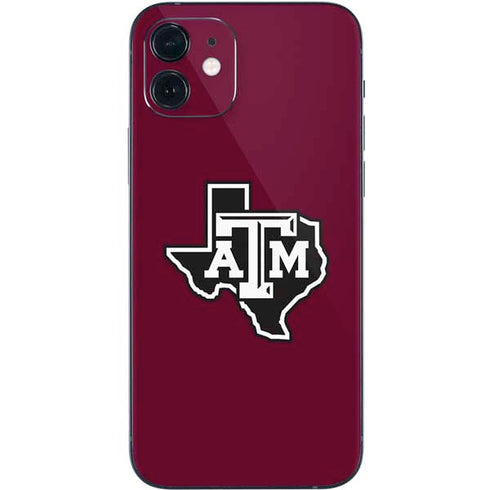 Texas A&M University Black Logo iPhone 12 Mini Skin