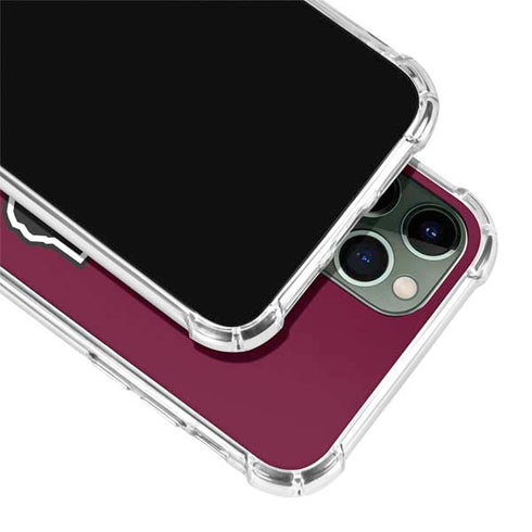 Texas A&M University Black Logo iPhone 12 Pro Clear Case