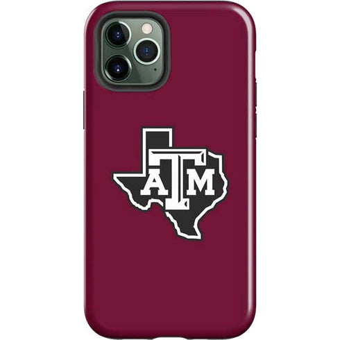Texas A&M University Black Logo iPhone 12 Pro Impact Case