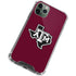 Texas A&M University Black Logo iPhone 12 Pro Max Clear Case