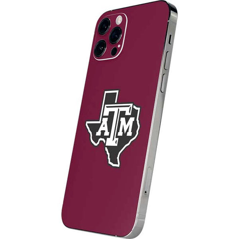 Texas A&M University Black Logo iPhone 12 Pro Skin