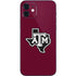Texas A&M University Black Logo iPhone 12 Skin