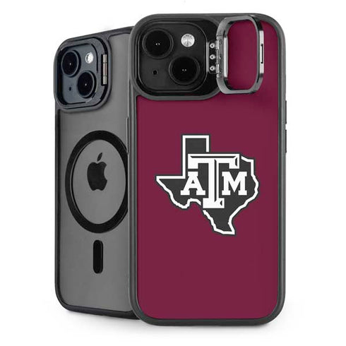 Texas A&M University Black Logo iPhone 13 Kickstand Case