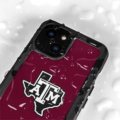Texas A&M University Black Logo iPhone 13 Mini Waterproof Case