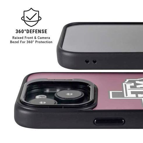 Texas A&M University Black Logo iPhone 14 Plus Kickstand Case