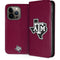 Texas A&M University Black Logo iPhone 14 Pro Folio Case