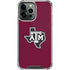 Texas A&M University Black Logo iPhone 14 Pro Max Clear Case