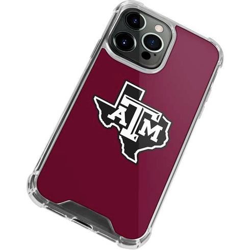 Texas A&M University Black Logo iPhone 14 Pro Max Clear Case