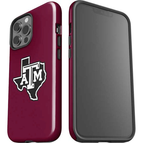 Texas A&M University Black Logo iPhone 14 Pro Max Impact Case