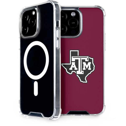Texas A&M University Black Logo iPhone 14 Pro Max MagSafe Case