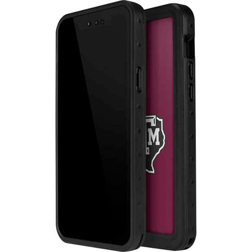 Texas A&M University Black Logo iPhone 14 Pro Max Waterproof Case
