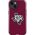 Texas A&M University Black Logo iPhone 15 Impact Case