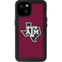 Texas A&M University Black Logo iPhone 15 Plus Waterproof Case