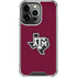 Texas A&M University Black Logo iPhone 15 Pro Clear Case