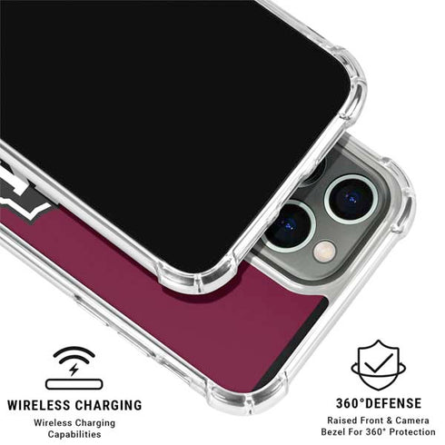 Texas A&M University Black Logo iPhone 15 Pro Clear Case