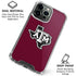 Texas A&M University Black Logo iPhone 15 Pro Clear Case
