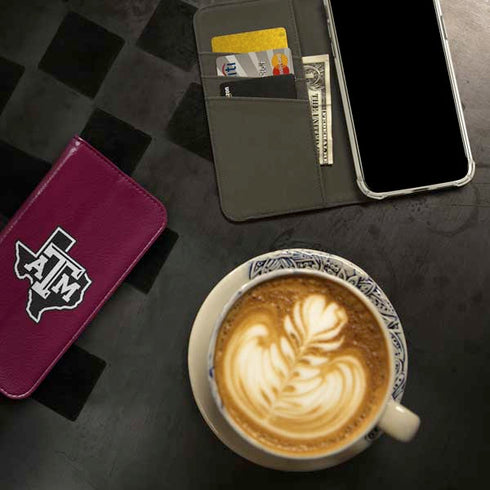 Texas A&M University Black Logo iPhone 15 Pro Folio Case