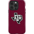 Texas A&M University Black Logo iPhone 15 Pro Impact Case