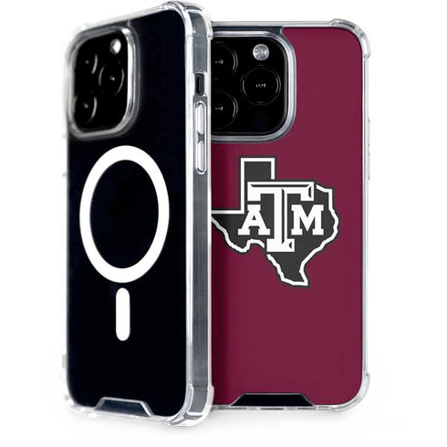 Texas A&M University Black Logo iPhone 15 Pro MagSafe Case
