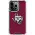 Texas A&M University Black Logo iPhone 15 Pro Max Clear Case
