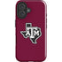 Texas A&M University Black Logo iPhone 16 Impact Case